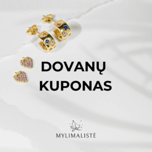 Mylimalistės dovanų kuponas - puiki dovana mamai, sesei, draugei ar dukrai. Leiskite mylimiems žmonėms patiems išsirinkti patinkančius sidabrinius papuošalus, auskarus, pakabukus ar žiedus. Su šiuo kuponu Jums svarbus žmogus gali neskubėti, tyrinėti ir pasirinkti dirbinį, kuris tikrai jam patinka.